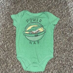 Star Wars Baby “power nap” graphic onesie shirt size 12 Months